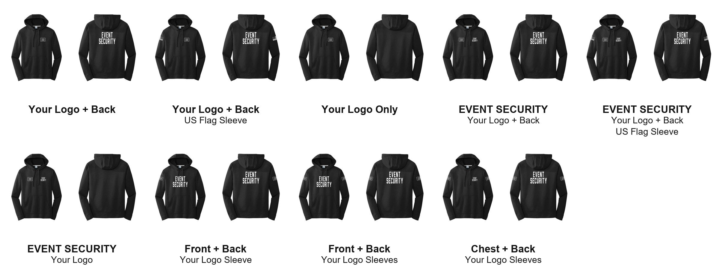 EVENT SECURITY print layouts