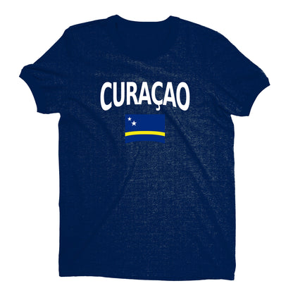Curaçao World Cup Plain Tee Unisex T-Shirt -- NYC Factory - Navy