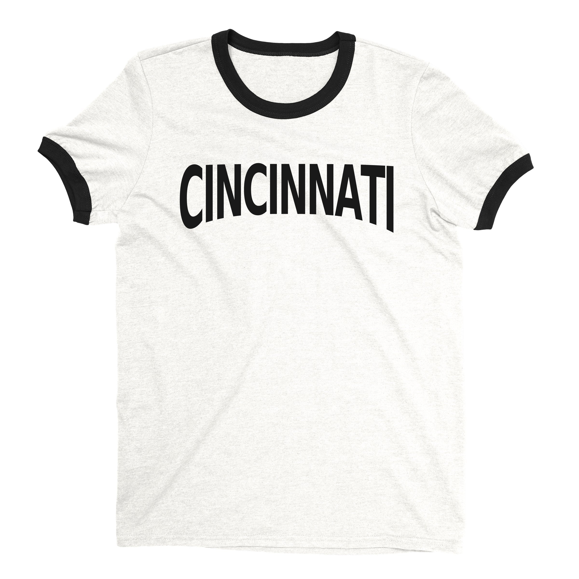 Cincinnati Ringer Tee — White