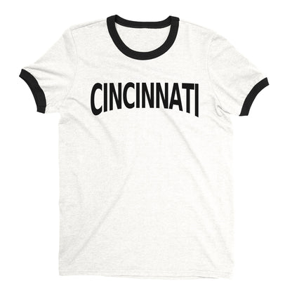 Cincinnati Ringer Tee — White