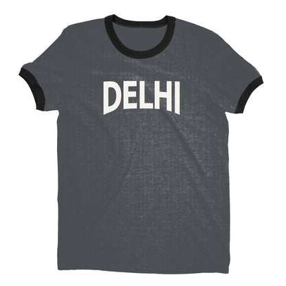 Delhi Ringer Tee — Dark Heather