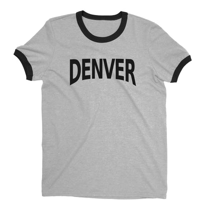 Denver Ringer Tee — Heather Gray