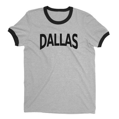 Dallas Ringer Tee — Heather Gray