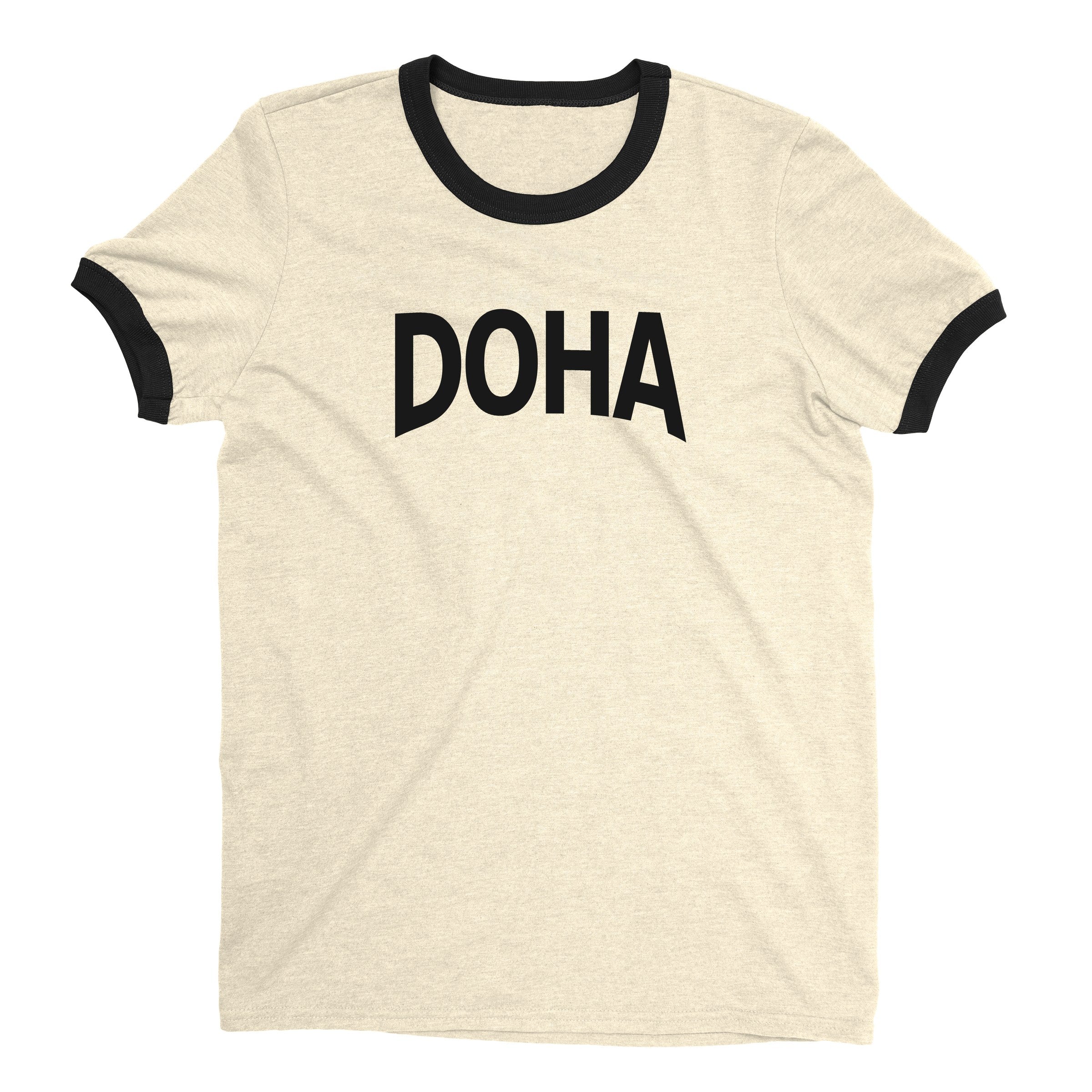 Doha Ringer Tee — Natural