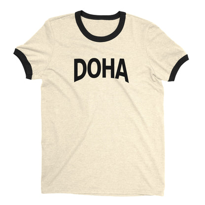 Doha Ringer Tee — Natural
