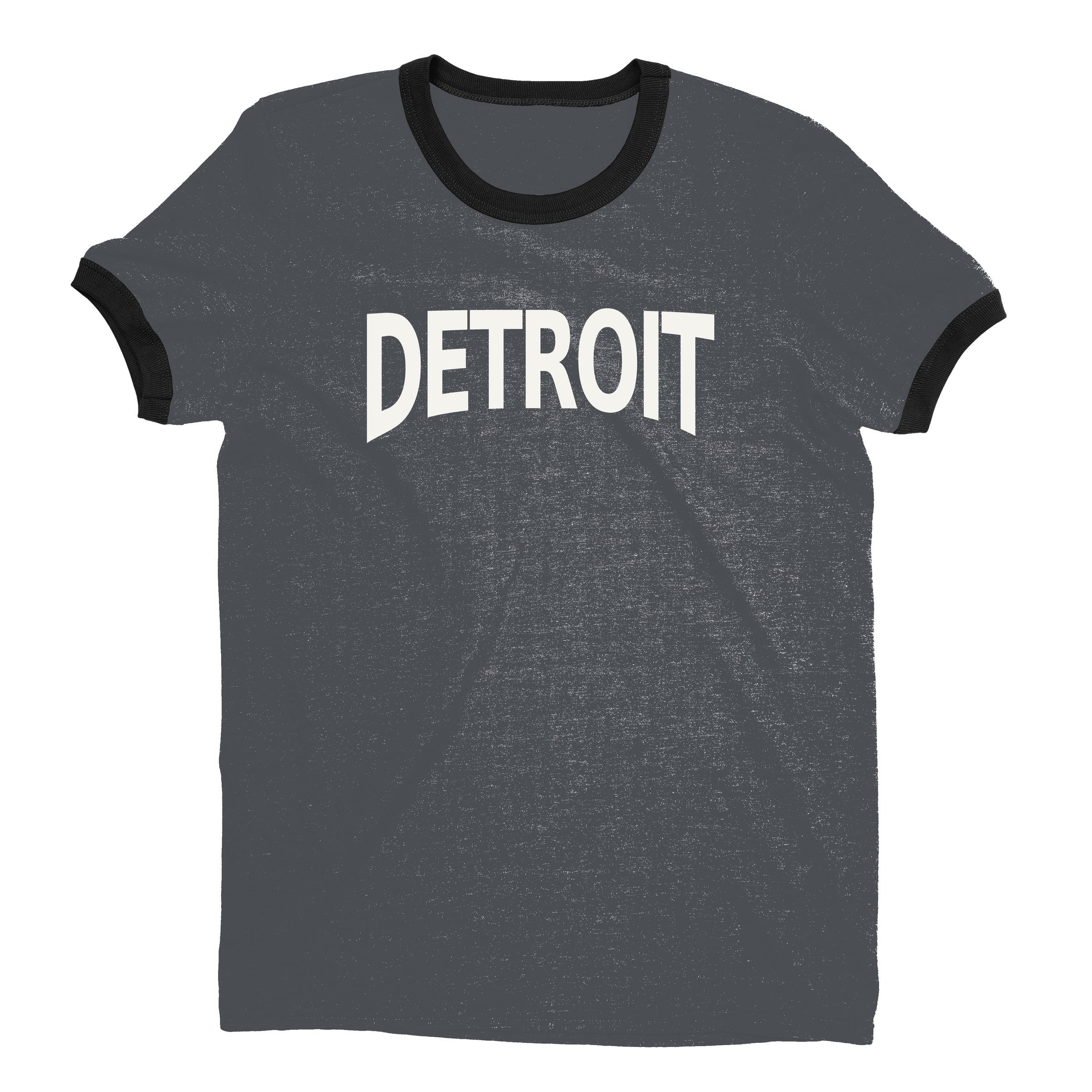 Detroit Ringer Tee — Dark Heather