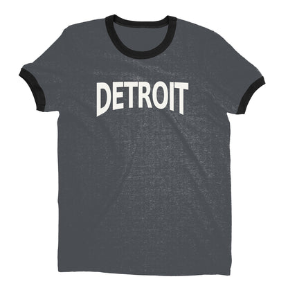 Detroit Ringer Tee — Dark Heather
