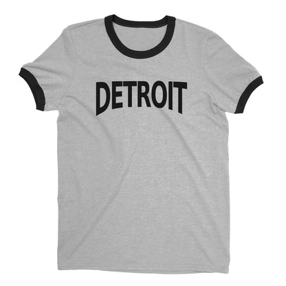 Detroit Ringer Tee — Heather Gray