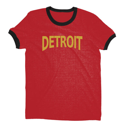 Detroit Ringer Tee — Red