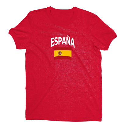 Spain World Cup Plain Tee Unisex T-Shirt -- NYC Factory - Standard Red