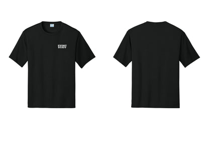 NYC Factory Event Staff Performance T-Shirt (Rustic) - Chest Only - Black