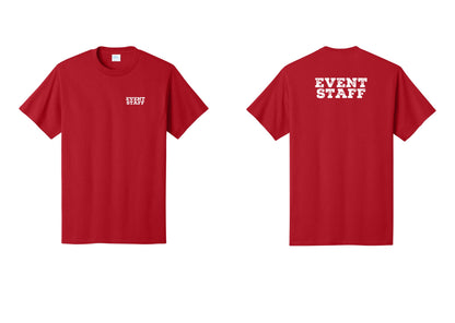 NYC Factory Event Staff T-Shirt - Chest + Back - Red