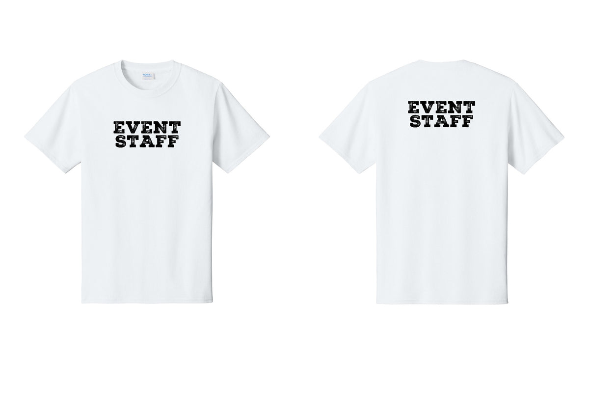 NYC Factory Event Staff T-Shirt - Front + Back - White