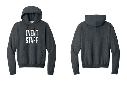 NYC Factory Event Staff Cotton Fleece Pullover Hoodie (Classic) - Front Only - Dark Heather Grey