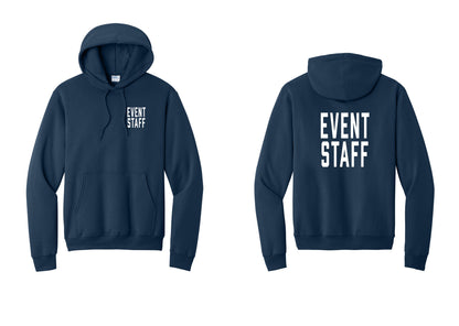 NYC Factory Event Staff Cotton Fleece Pullover Hoodie (Classic) - Chest + Back - Navy