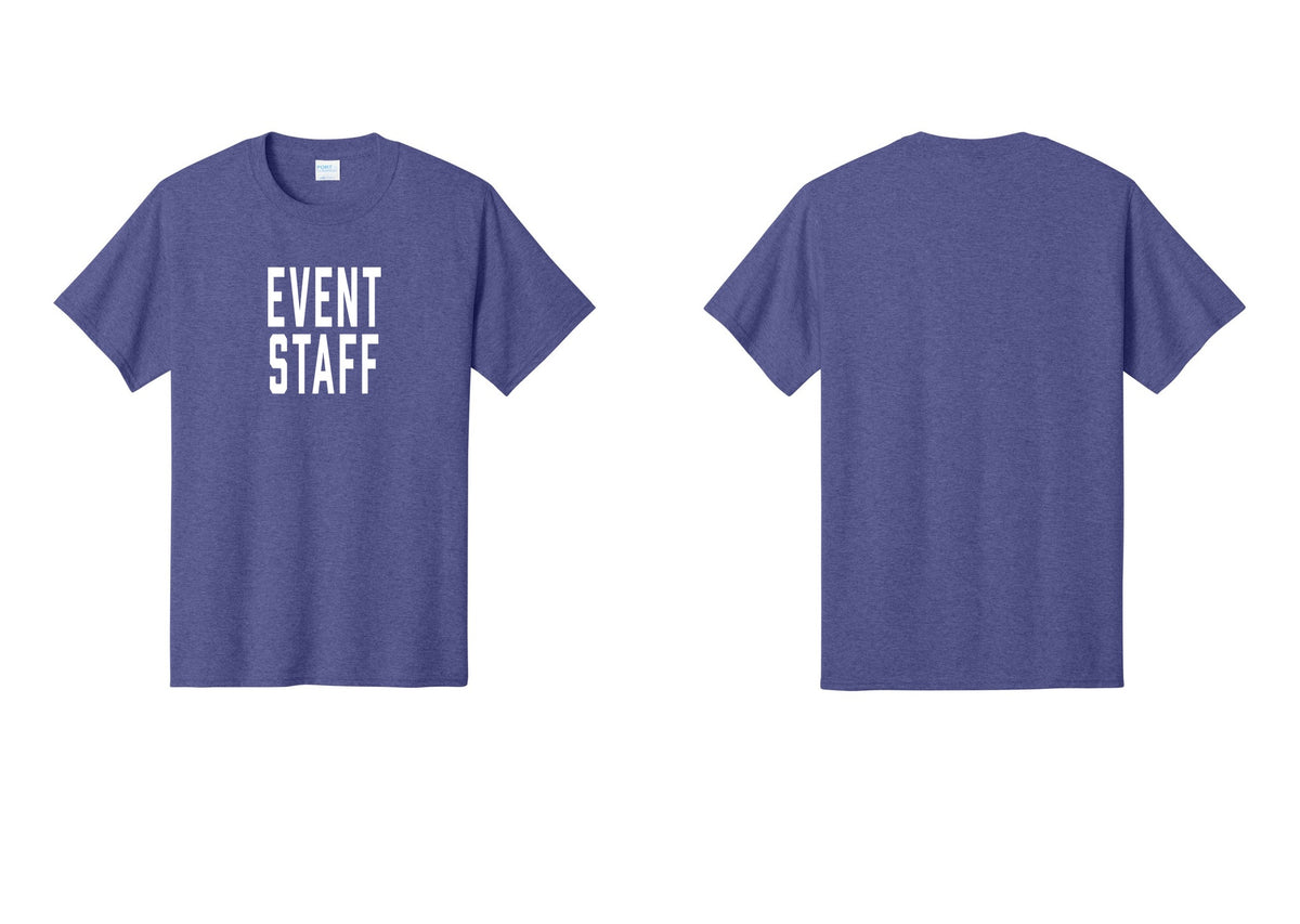 NYC Factory Event Staff T-Shirt, Condensed Lettering - Front Only - Heather Purple