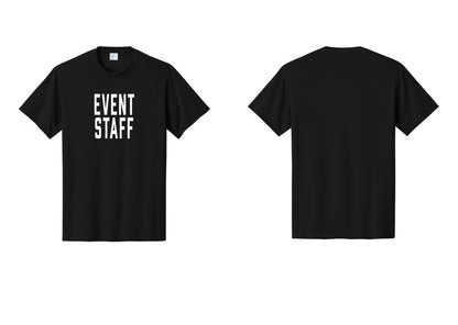 NYC Factory Event Staff T-Shirt, Condensed Lettering - Front Only - Black