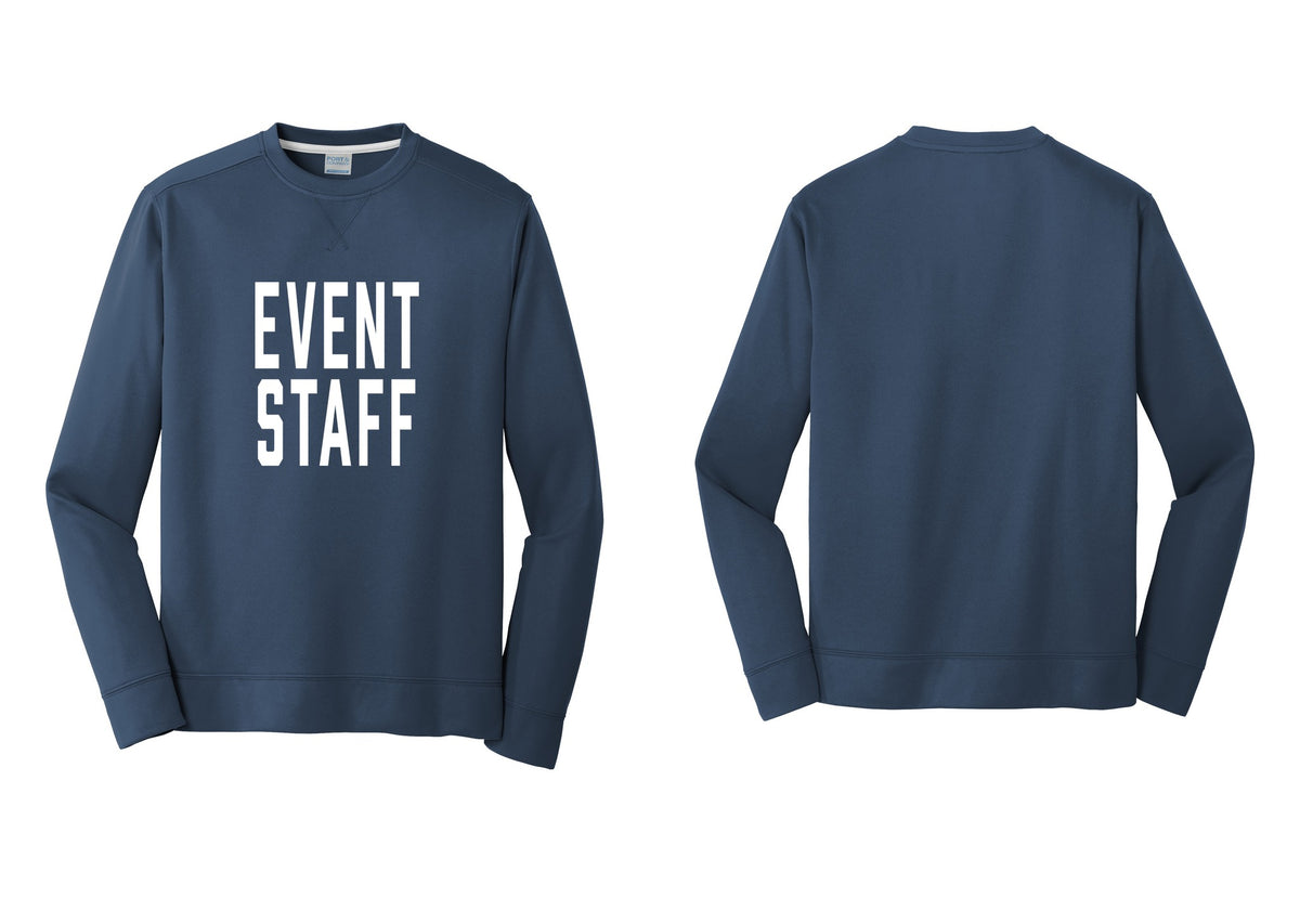 NYC Factory Event Staff Performance Fleece Crewneck Sweatshirt (Classic) - Front Only - Navy
