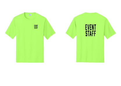 NYC Factory Event Staff Performance T-Shirt (Classic) - Chest + Back - Neon Green