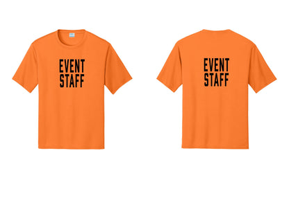 NYC Factory Event Staff Performance T-Shirt (Classic) - Front + Back - Neon Orange