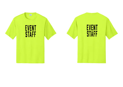 NYC Factory Event Staff Performance T-Shirt (Classic) - Front + Back - Neon Yellow