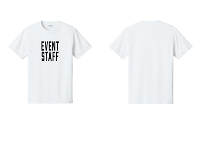 NYC Factory Event Staff T-Shirt, Condensed Lettering - Front Only - White