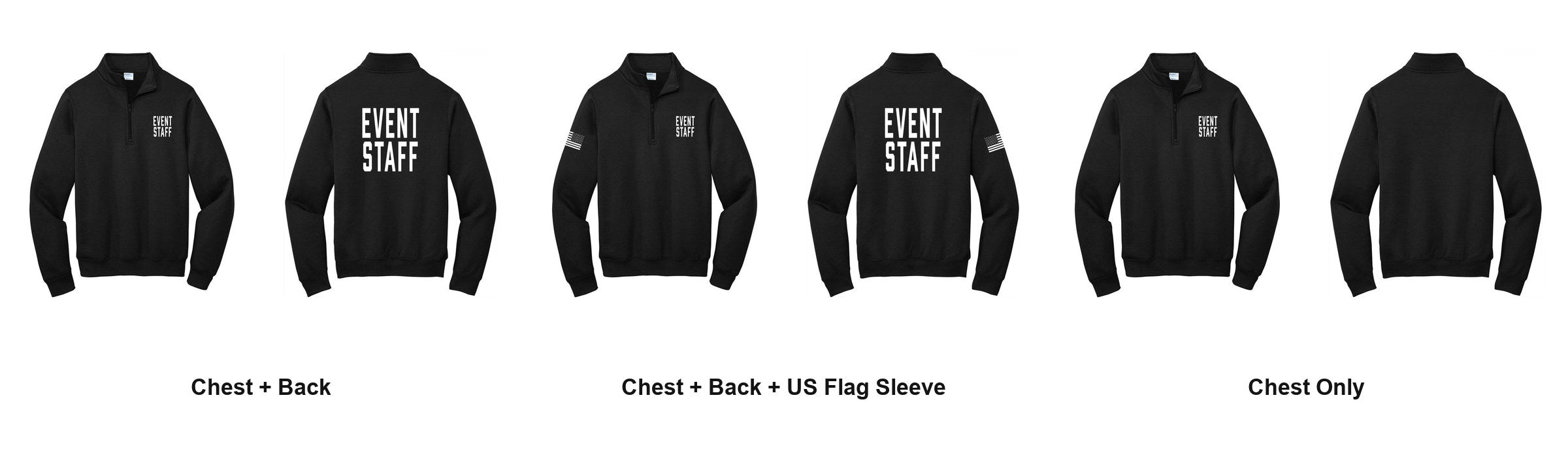 EVENT STAFF print layouts