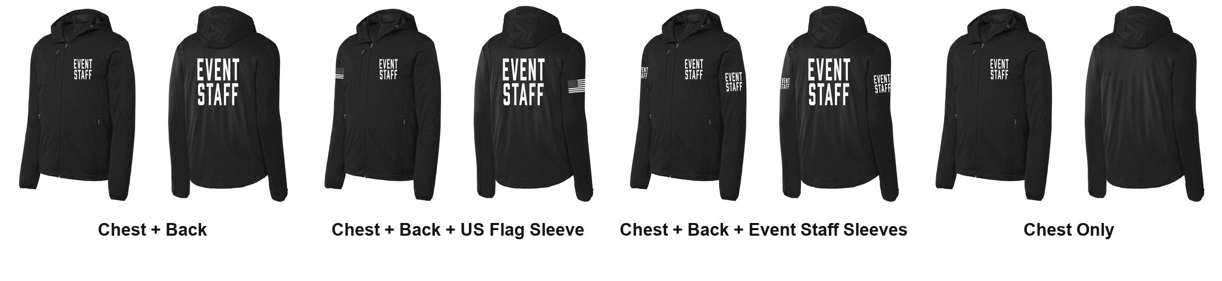 EVENT STAFF print layouts