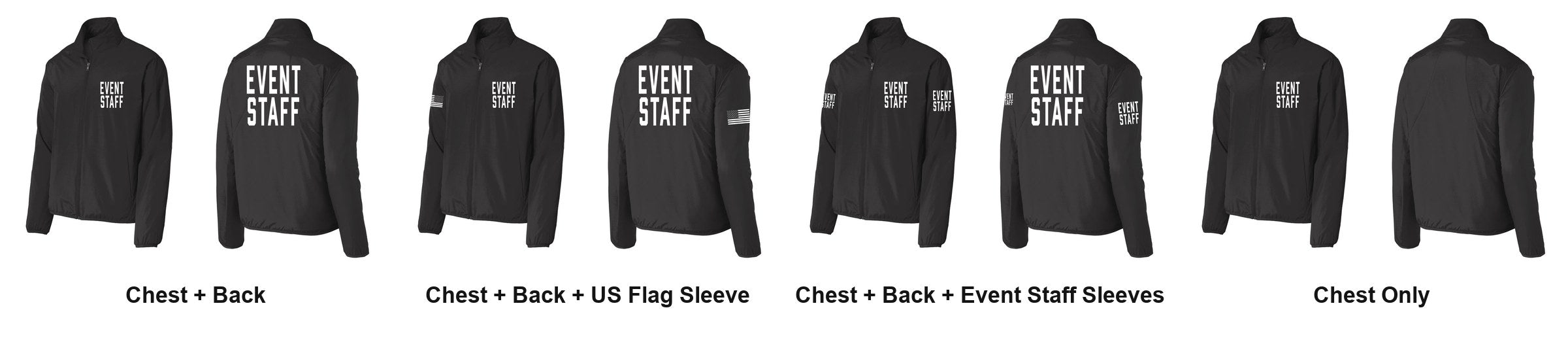 EVENT STAFF print layouts