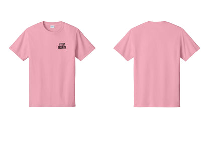 NYC Factory Event Security T-Shirt for Venues & Crowd Management (Classic) - Chest Only - Candy Pink
