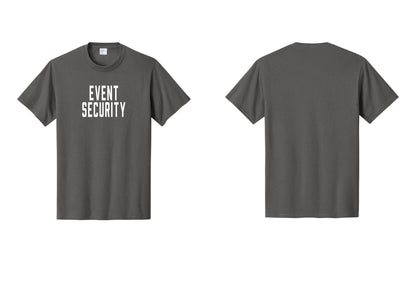 NYC Factory Event Security T-Shirt for Venues & Crowd Management (Classic) - Front Only - Charcoal
