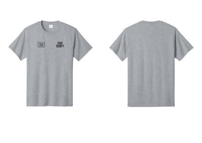NYC Factory Custom Logo Event Security T-Shirt for Venues & Crowd Management (Classic) - EVENT SECURITY + Your Logo - Athletic Heather