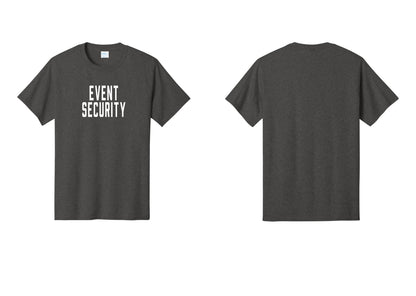 NYC Factory Event Security T-Shirt for Venues & Crowd Management (Classic) - Front Only - Dark Heather Grey