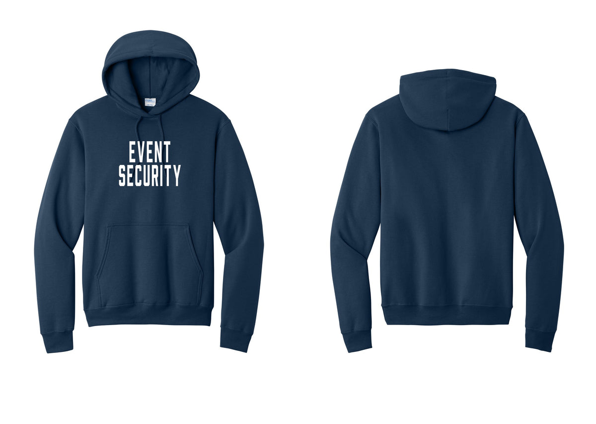 NYC Factory Event Security Cotton Fleece Pullover Hoodie (Classic) - Front Only - Navy