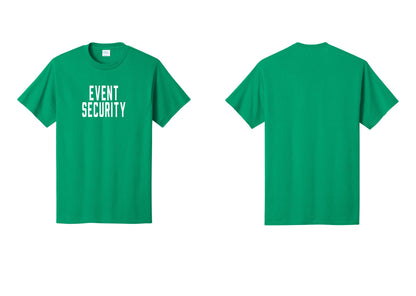 NYC Factory Event Security T-Shirt for Venues & Crowd Management (Classic) - Front Only - Kelly