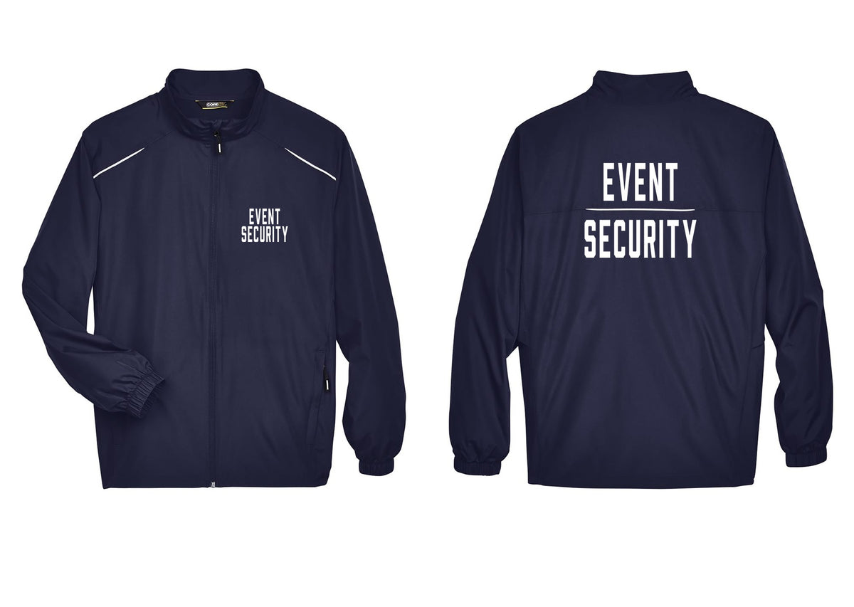 NYC Factory Event Security Reflective Lightweight Jacket (Classic) - Chest + Back - Classic Navy