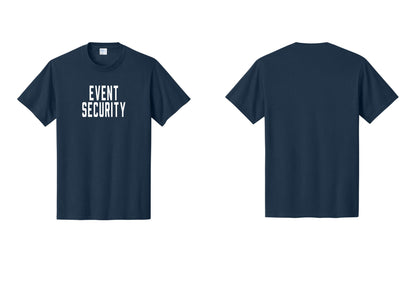 NYC Factory Event Security T-Shirt for Venues & Crowd Management (Classic) - Front Only - Navy
