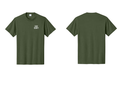 NYC Factory Event Security T-Shirt for Venues & Crowd Management (Classic) - Chest Only - Olive