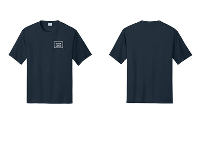 NYC Factory Custom Logo Event Security Performance T-Shirt (Classic) - Your Logo Only - Navy
