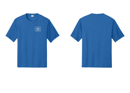 NYC Factory Custom Logo Event Security Performance T-Shirt (Classic) - Your Logo Only - Royal