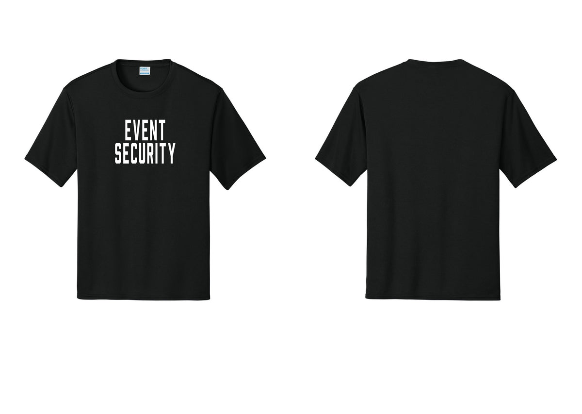 NYC Factory Event Security Performance T-Shirt (Classic) - Front Only - Black