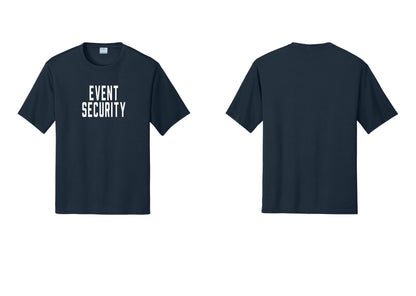 NYC Factory Event Security Performance T-Shirt (Classic) - Front Only - Navy