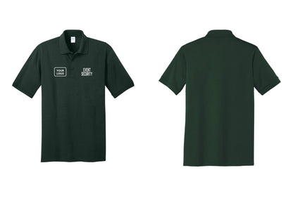 NYC Factory Custom Logo Event Security Polo Shirt (Classic) - EVENT SECURITY + Your Logo - Dark Green