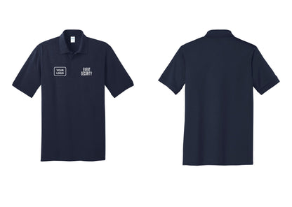 NYC Factory Custom Logo Event Security Polo Shirt (Classic) - EVENT SECURITY + Your Logo - Navy