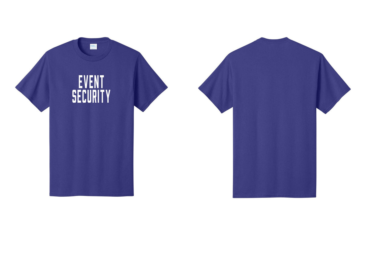 NYC Factory Event Security T-Shirt for Venues & Crowd Management (Classic) - Front Only - Purple