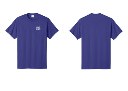 NYC Factory Event Security T-Shirt for Venues & Crowd Management (Classic) - Chest Only - Purple