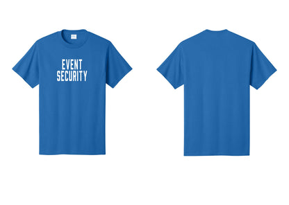 NYC Factory Event Security T-Shirt for Venues & Crowd Management (Classic) - Front Only - Royal