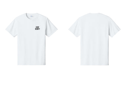 NYC Factory Event Security T-Shirt for Venues & Crowd Management (Classic) - Chest Only - White