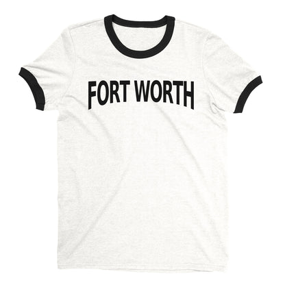 Fort Worth Ringer Tee — White