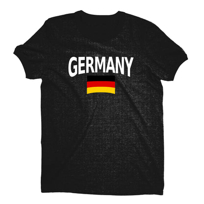 Germany World Cup Plain Tee Unisex T-Shirt -- NYC Factory - Black